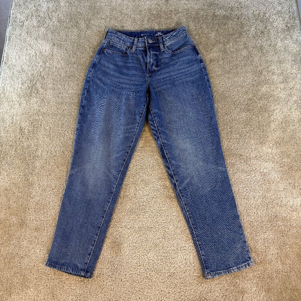 Old Navy Womens High-Rise Curvy O.G. Straight Secret-Smooth Pockets Jeans 2 F592